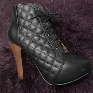Black booties from Charlotte Russe